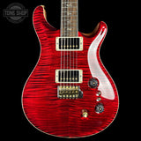 Front of PRS Select Wood Library McCarty Trem 10 Top Red Tiger.