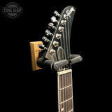 Headstock of Used 2025 Gibson Victory Figured Top Iguana Burst.