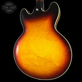 Back angle of Used Gibson Custom Shop 1964 ES-335 Vintage Burst.