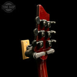 Back of headstock of Used 2007 Schecter Hellraiser C-1 Black Cherry.