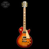 Full frontal of Used 2019 Gibson Les Paul Standard 50s Heritage Cherry Burst TFW3712.