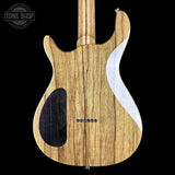 Back of Used Kiesel CT624M Blue Quilt Top Black Limba.