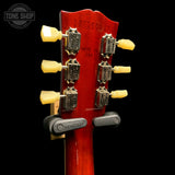 Back of headstock of Used 2019 Gibson Les Paul Standard 50s Heritage Cherry Burst TFW3712.