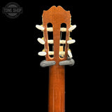 Back of headstock of Used 1982 Takamine EC132C Classical.