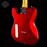 Back angle of Used 2026 Fender 75th Anniversary Cabronita American Pro Telecaster Candy Apple Red.