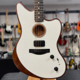 Used 2021 Fender Acoustasonic Jazzmaster Arctic White w/Bag TSS6817