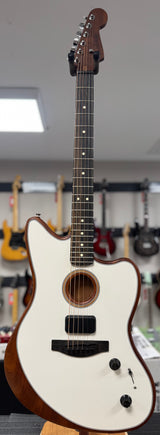 Used 2021 Fender Acoustasonic Jazzmaster Arctic White w/Bag TSS6817