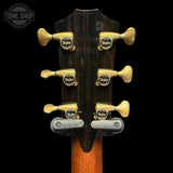 Back of headstock of Used 2024 Taylor 914ce Builders Edition Sinker Redwood / Honduran Rosewood.