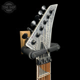 Headstock of Used 2021 Jackson X Series Kelly KEXS Shattered Mirror TFW3767.
