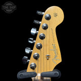 Headstock for Used 2016 Fender American Standard Stratocaster 3-Tone Sunburst.