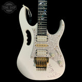 Front of Used 2003 Ibanez JEM7 White.