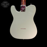 Back of body of Used 2020 Fender Telecaster Antique Olive.