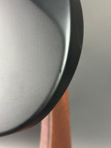 Close-up of a metallic object with a blurred background