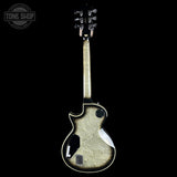 Full back of Used ESP Original Series Eclipse Silver Liquid Metal Burst.