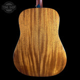 Back of Used Martin Custom Shop D-18 Adirondack / Sinker Mahogany.