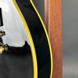 Scratch on side of Used 2016 Epiphone Les Paul Custom Ebony Left Handed.