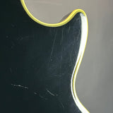 Scratches on back of Used 2016 Epiphone Les Paul Custom Ebony Left Handed.