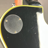 Wear on back of Used 2016 Epiphone Les Paul Custom Ebony Left Handed.