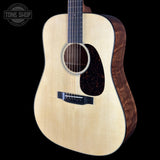 Front angle of Martin Custom Shop 18 Style Dread Adirondack/Quilted Mahogany.