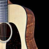 Shoulder of Martin Custom Shop 18 Style Dread Adirondack/Quilted Mahogany.