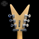 back of headstock of Used Dean ML Dimeblade.