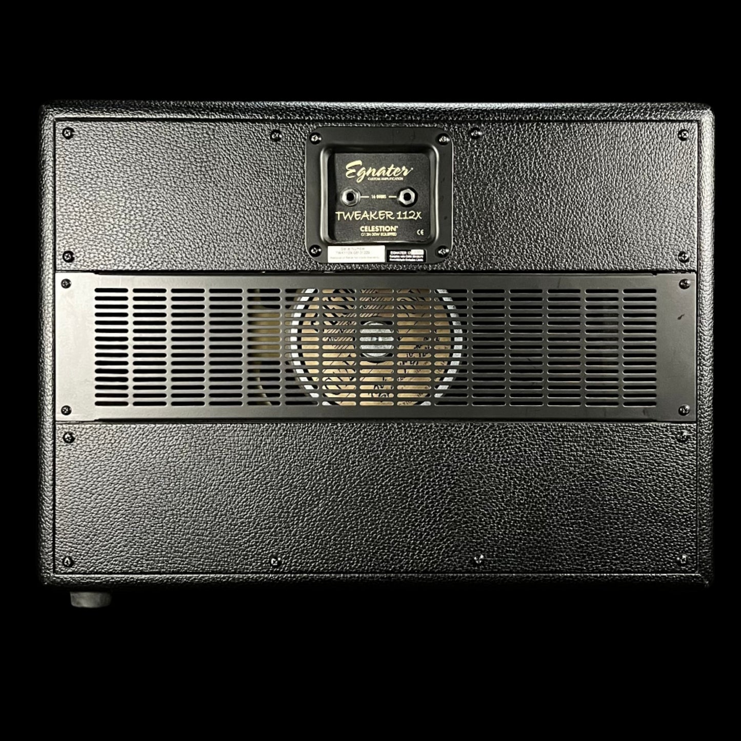Back of Used Egnater Tweaker 112X 1X12 Guitar Cabinet w/Celestion G12H TFW2266