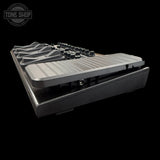 Side of Used Boss ME-90B Bass Multi-effects Processor.