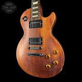 Front angle of Used 2005 Gibson Worn Les Paul.