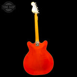 Back of Used 1967 Fender Coronado II Cherry Red.