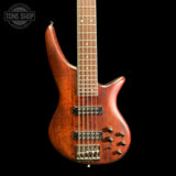Front of Used 2021 Jackson JS Series Spectra Bass JS3V 5-String Walnut Stain TFW3885.