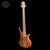 Full frontal of Used 2021 Jackson JS Series Spectra Bass JS3V 5-String Walnut Stain TFW3885.