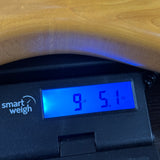 Used Martin EM-18 Electric Natural on scale displaying weight.