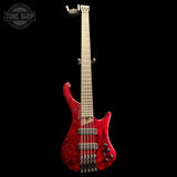 Full frontal of Used 2023 Ibanez EHB1505 1P-02 5 String Bass Wine Red.