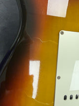 Wear/Damage on Vintage 1977 Fender Stratocaster Sunburst changed bridge pickup No case TFW3528.