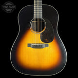 Front of Used Martin Custom Shop 1937 Authentic Spec Slope Shoulder Dread Teardrop Sunburst VTS Adi/EIR.