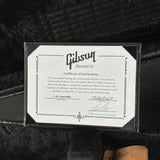 Gibson Acoustic Certificate of Authenticity on a black background