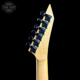 Back of headstock of Used ESP LTD MIJ Black.