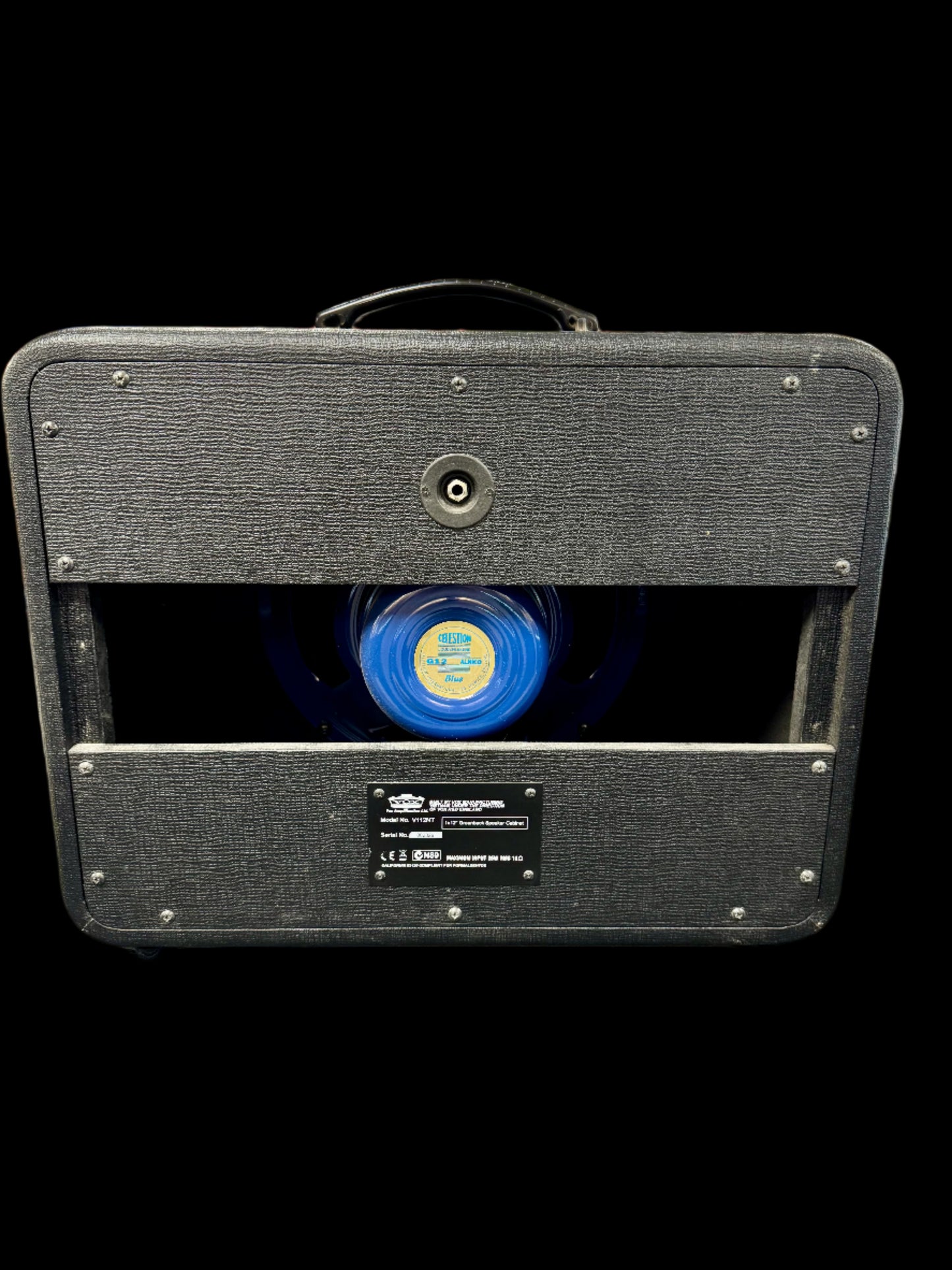 Back of Used Vox 112NT w/ Celestion Alnico Blue TSS5820