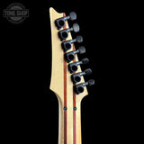 Back of headstock of Used Ibanez Korn K7.