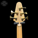 Back of headstock of Used 1995 Alembic Epic 5 WLSB-5 Natural.