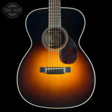 Front of Collings OM2 A HC Hill Country Sunburst Adirondack.