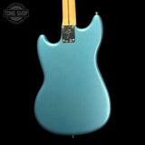 Back of body of Used 2021 Fender Limited Edition Player Mustang PJ Bass Tidepool.