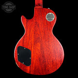 Back of Gibson Custom Dealer Select 1959 Les Paul Standard Tejas Burst AAA Top VOS.