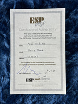 Certificate of Authenticity on a textured blue background