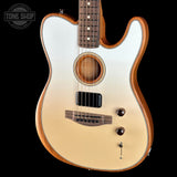 Front angle of Used Fender Finneas Acoustasonic Player Telecaster.