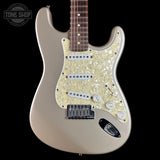 Front of Used 1997 Fender US Roadhouse Stratocaster Shoreline Gold.