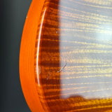 Wear on body of Used 1995 Fender Foto Flame Telecaster MIJ Autumn Burst.
