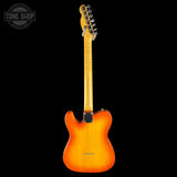 Full back of Used 1995 Fender Foto Flame Telecaster MIJ Autumn Burst.