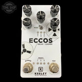 Top of Used Keeley ECCOS Delay / Looper Pedal.