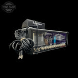 Left angle of Used Hughes & Kettner TubeMeister 40 Deluxe 40W Tube Amplifier Head TFW3999.